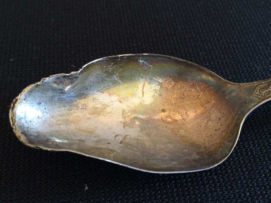 Sterling Silver Lot Includes Salt & Pepper Shakers, Old Spoon And Stieff Sterling Jefferson Cup [Photo 14]