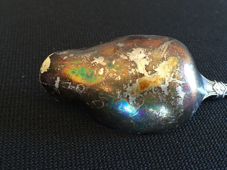 Sterling Silver Lot Includes Salt & Pepper Shakers, Old Spoon And Stieff Sterling Jefferson Cup [Photo 13]