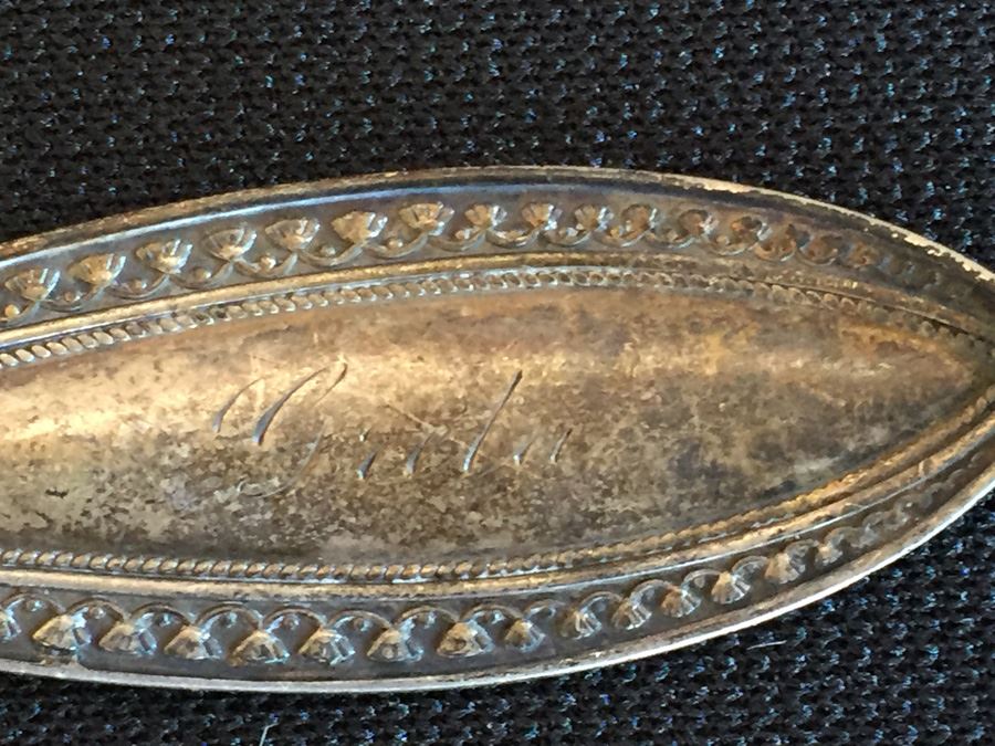 Sterling Silver Lot Includes Salt & Pepper Shakers, Old Spoon And Stieff Sterling Jefferson Cup [Photo 8]