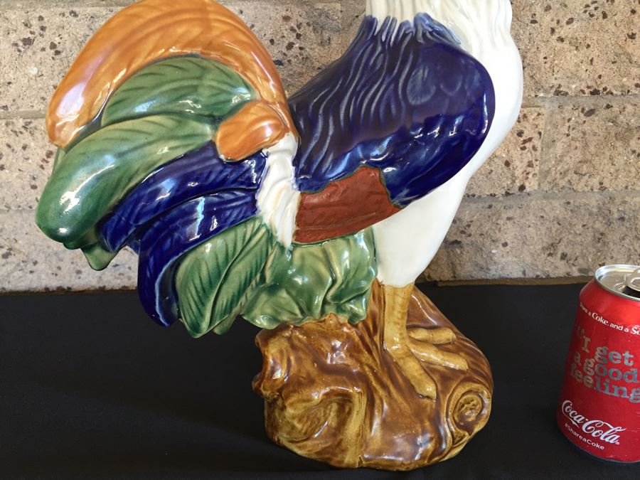 Large Hand Painted Ceramic Rooster [Photo 6]