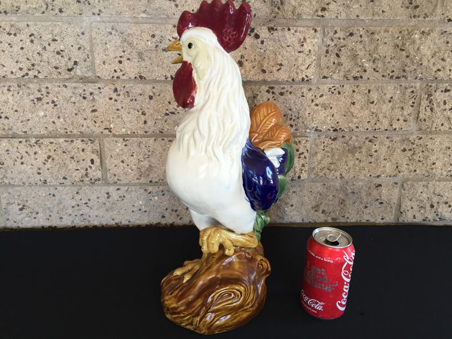 Large Hand Painted Ceramic Rooster [Photo 7]