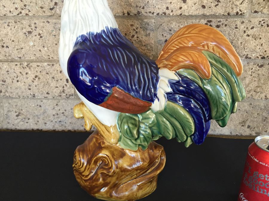 Large Hand Painted Ceramic Rooster [Photo 10]