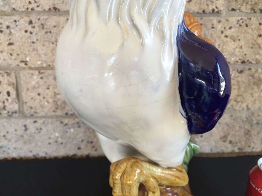 Large Hand Painted Ceramic Rooster [Photo 8]