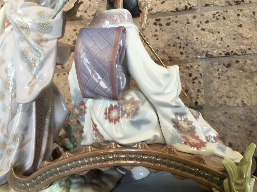 Large Lladro Springtime In Japan 1445 On Stand Retails For $2,550 [Photo 18]