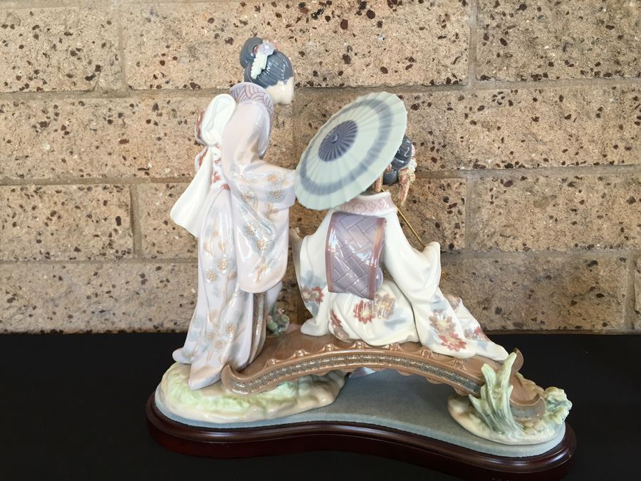 Large Lladro Springtime In Japan 1445 On Stand Retails For $2,550 [Photo 16]