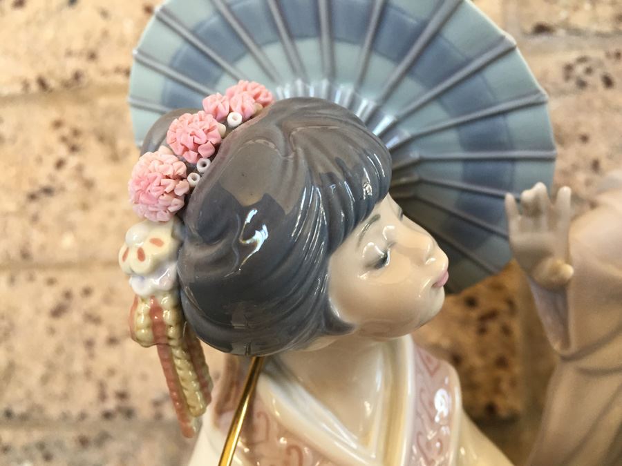 Large Lladro Springtime In Japan 1445 On Stand Retails For $2,550 [Photo 5]