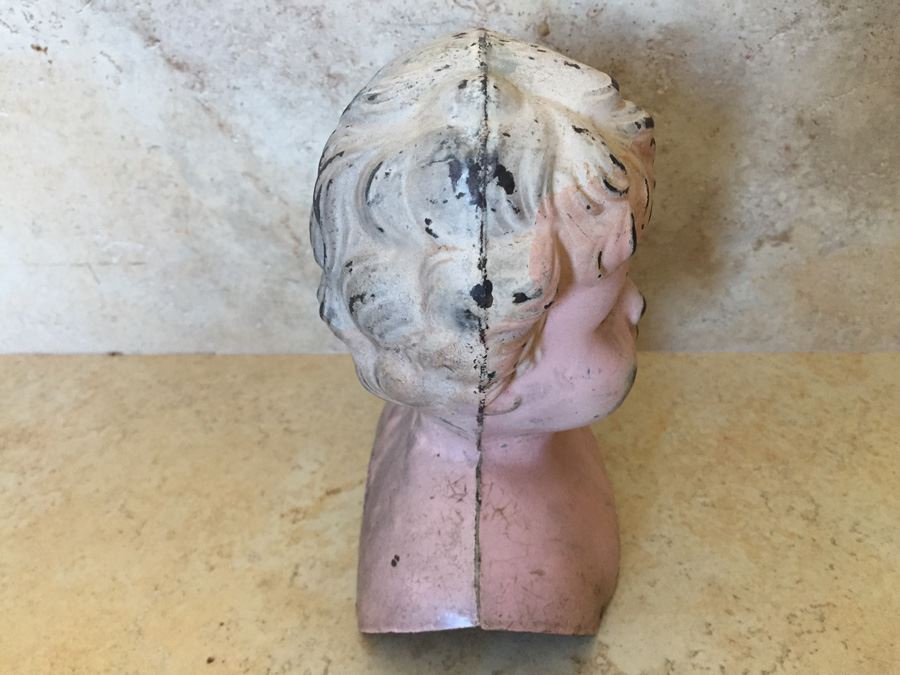 Antique German Minerva Metal Doll Head Size 8 [Photo 2]