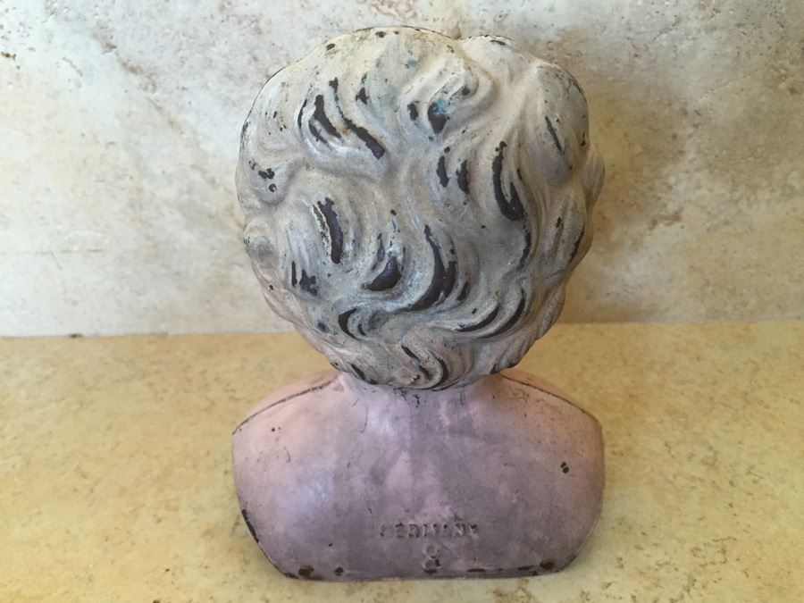 Antique German Minerva Metal Doll Head Size 8 [Photo 9]