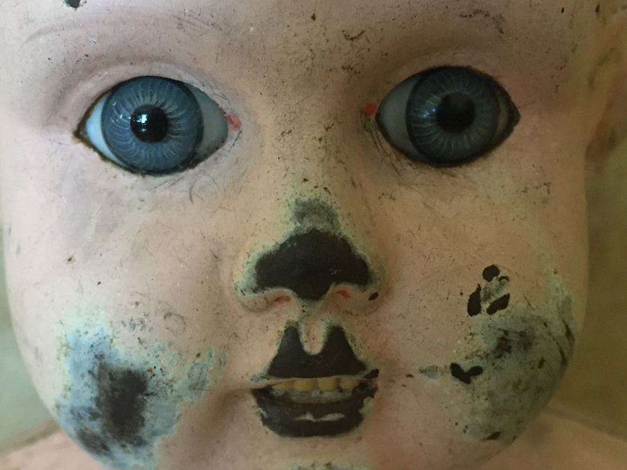 Antique German Minerva Metal Doll Head Size 8 [Photo 3]