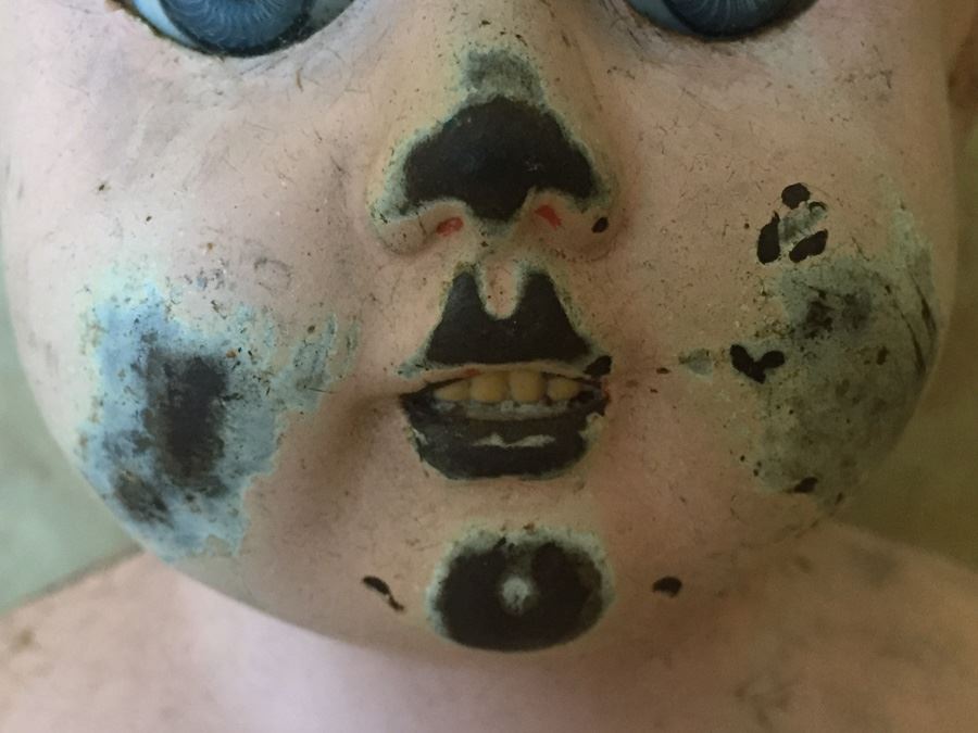 Antique German Minerva Metal Doll Head Size 8 [Photo 6]