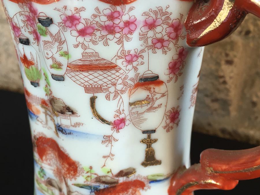 Stunning Japanese Imari Tall Teapot [Photo 15]