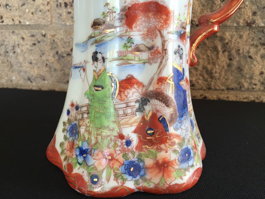Stunning Japanese Imari Tall Teapot [Photo 2]