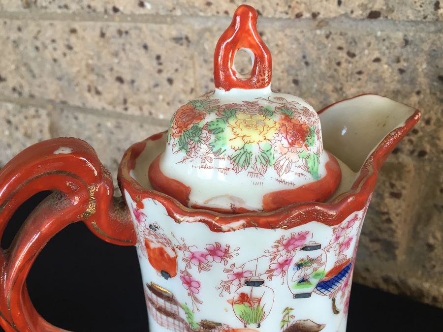 Stunning Japanese Imari Tall Teapot [Photo 19]