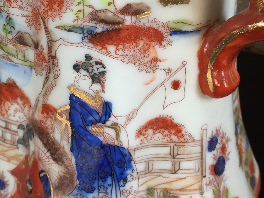 Stunning Japanese Imari Tall Teapot [Photo 17]