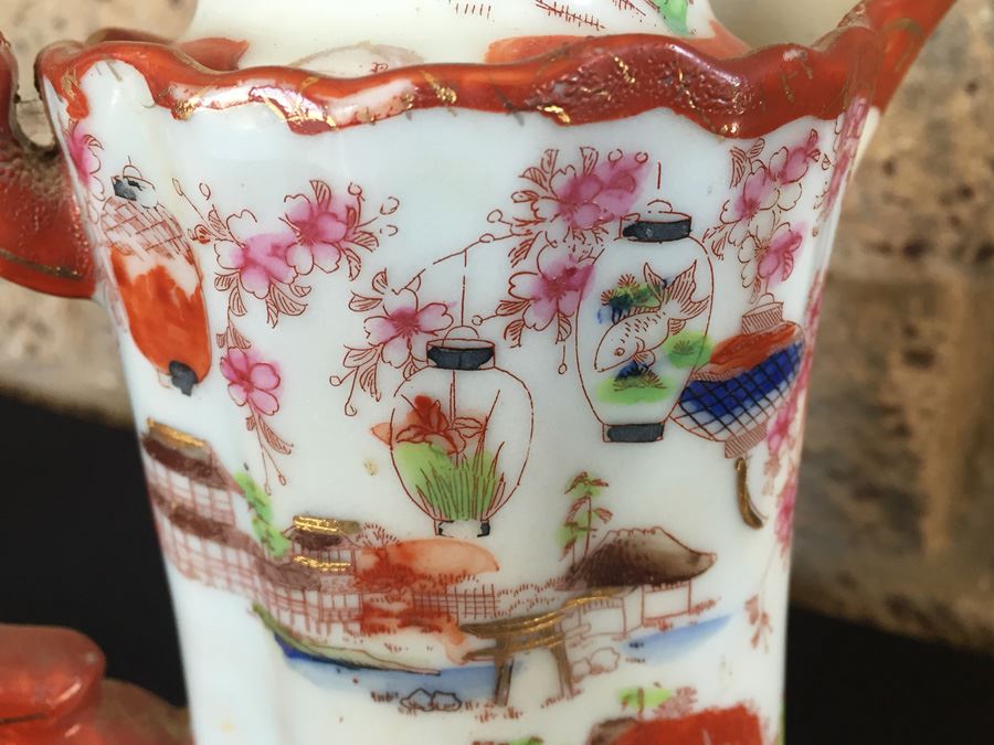 Stunning Japanese Imari Tall Teapot [Photo 20]