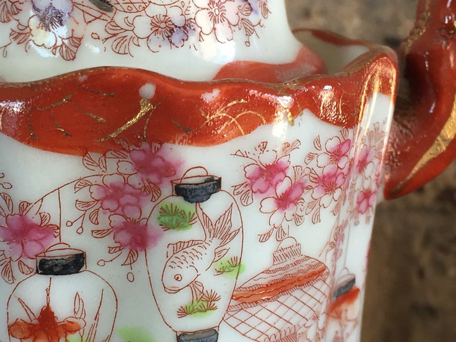 Stunning Japanese Imari Tall Teapot [Photo 6]