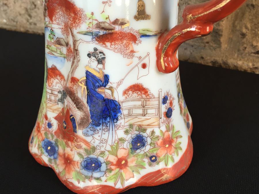 Stunning Japanese Imari Tall Teapot [Photo 16]