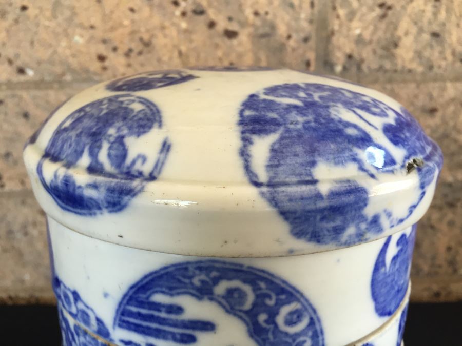 Vintage Japanese Porcelain Jubako Stacking Bento Box  [Photo 2]