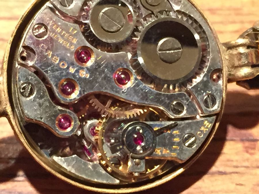 14K Gold Custom Cartier Watch With Inlaid Stars Marking Hours [Photo 9]