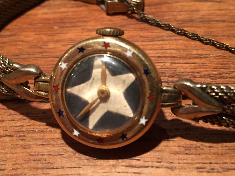 14K Gold Custom Cartier Watch With Inlaid Stars Marking Hours [Photo 25]