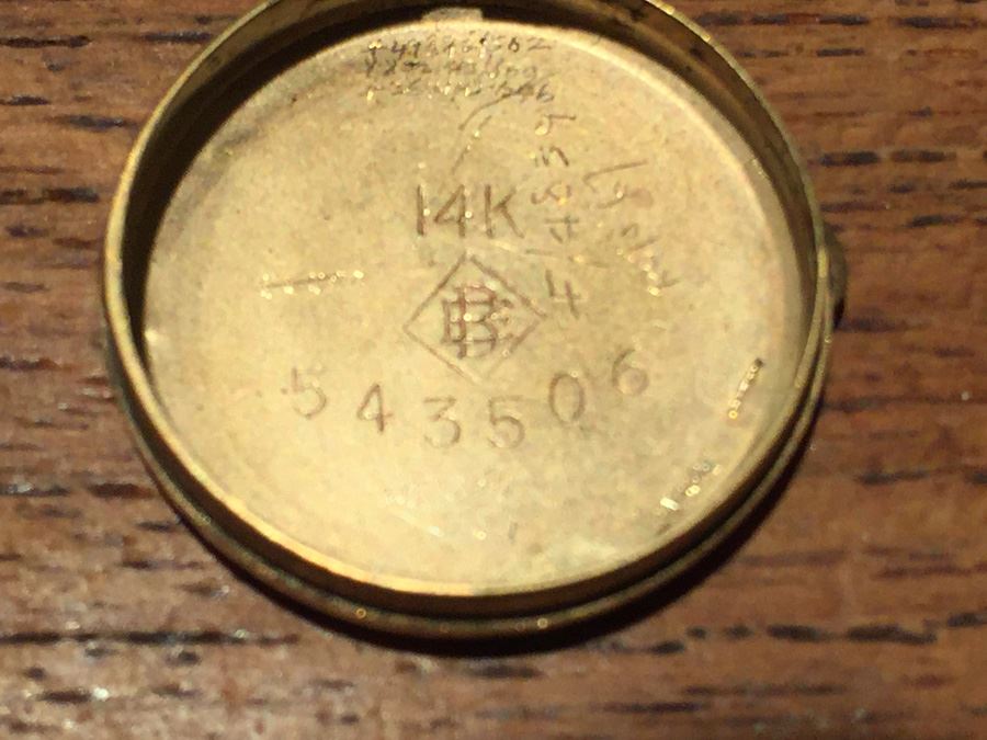 14K Gold Custom Cartier Watch With Inlaid Stars Marking Hours [Photo 4]