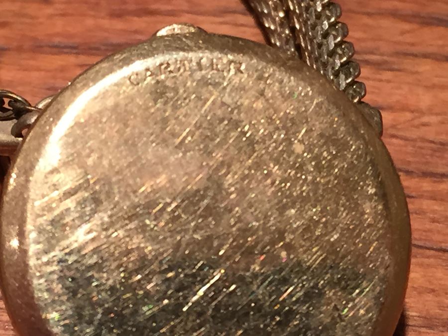 14K Gold Custom Cartier Watch With Inlaid Stars Marking Hours [Photo 19]