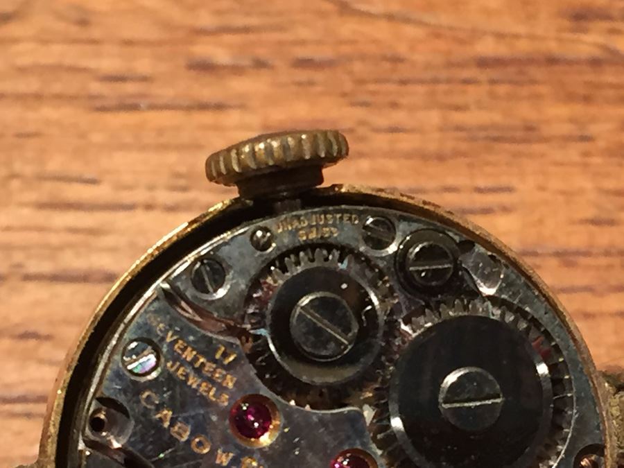 14K Gold Custom Cartier Watch With Inlaid Stars Marking Hours [Photo 8]