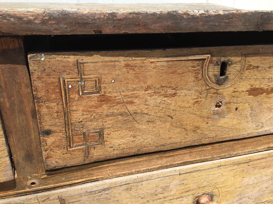 Old Distressed Asian Temple Cabinet [Photo 3]
