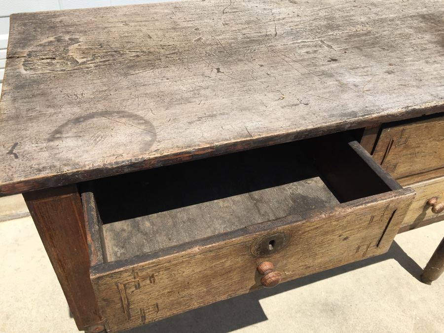 Old Distressed Asian Temple Cabinet [Photo 13]