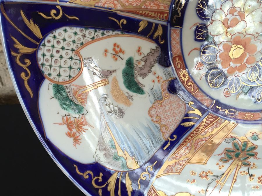 Large Antique Japanese Imari Charger Plate [Photo 8]