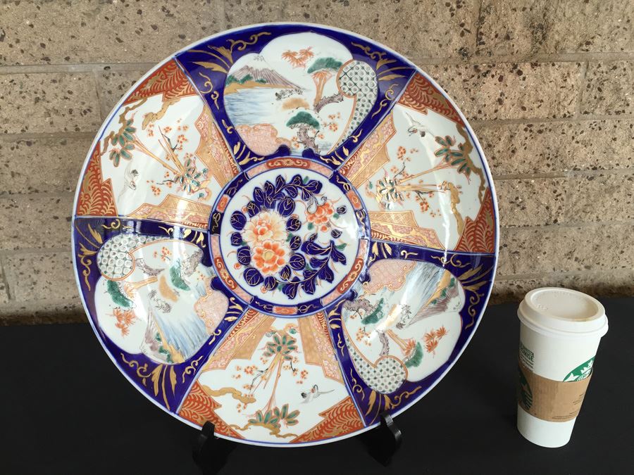 Large Antique Japanese Imari Charger Plate [Photo 5]
