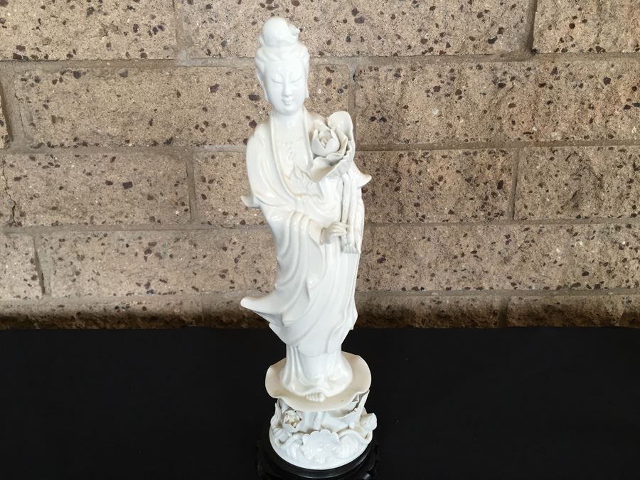 A Chinese Blanc De Chine Figure Of Guanyin