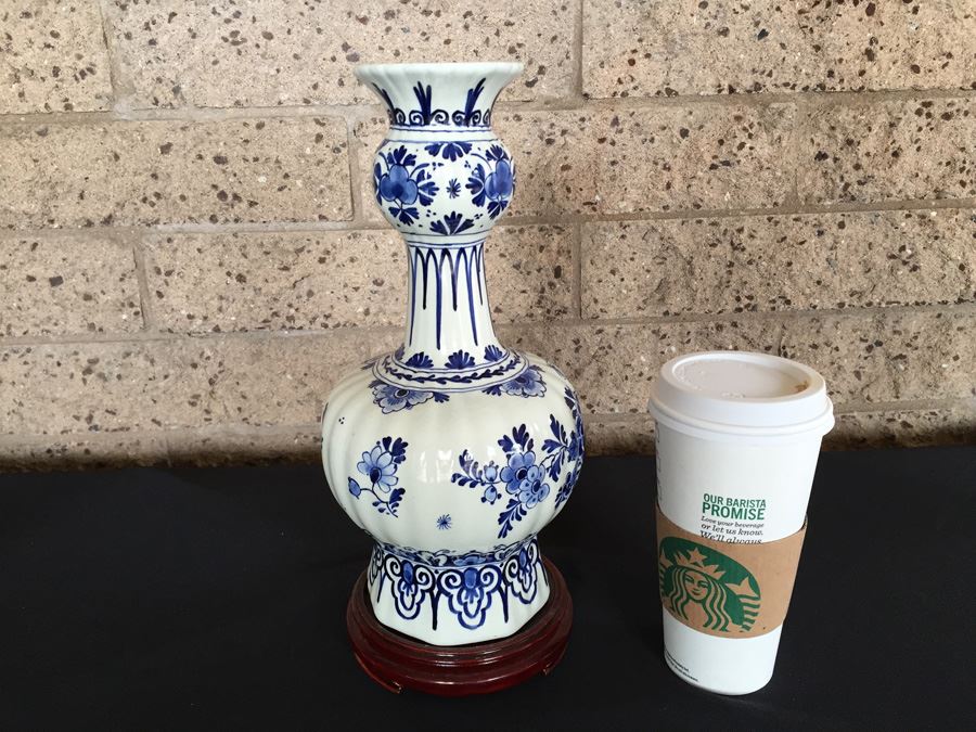 Vintage Delft Blue Vase