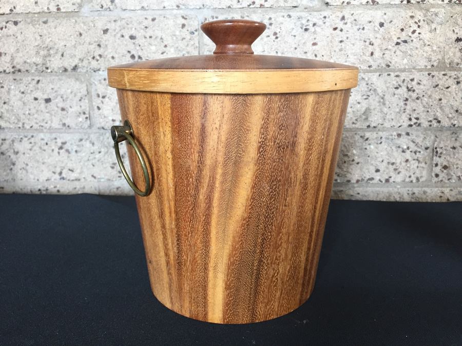 Mid-Century Wooden Ice Bucket [Photo 5]