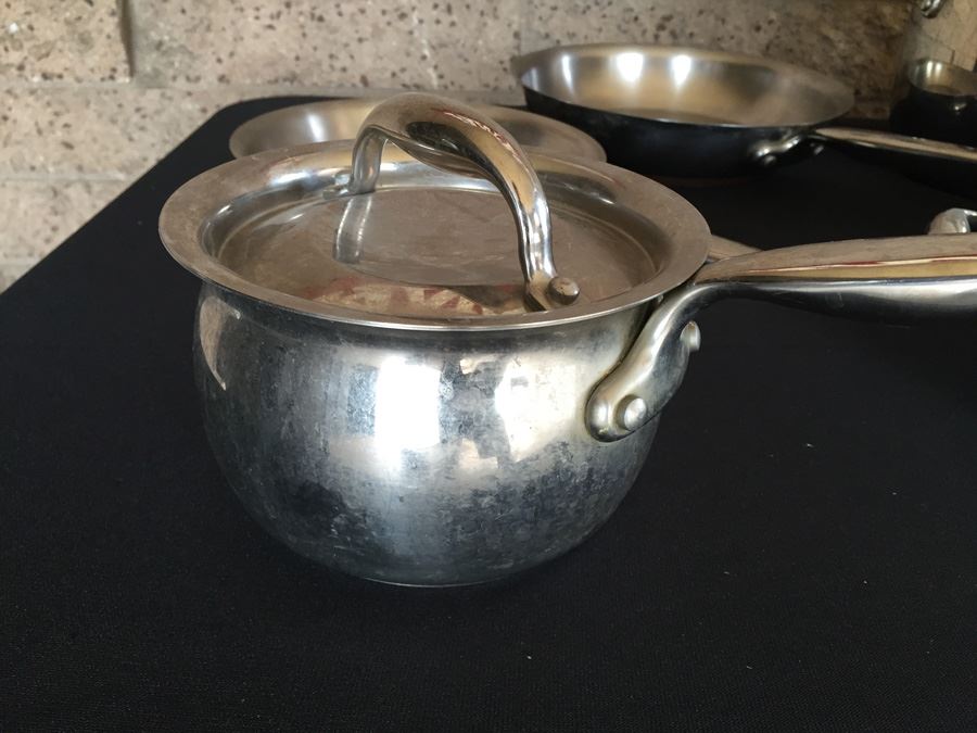 Kirkland Professional Quality Stainless Steel Cookware Pots Pans Made In Italy [Photo 12]