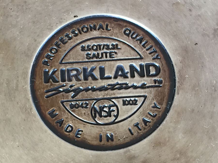 Kirkland Professional Quality Stainless Steel Cookware Pots Pans Made In Italy