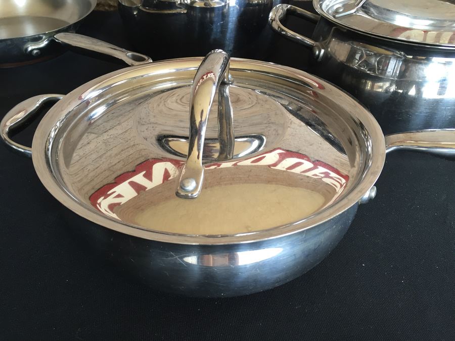 Kirkland Professional Quality Stainless Steel Cookware Pots Pans Made In Italy