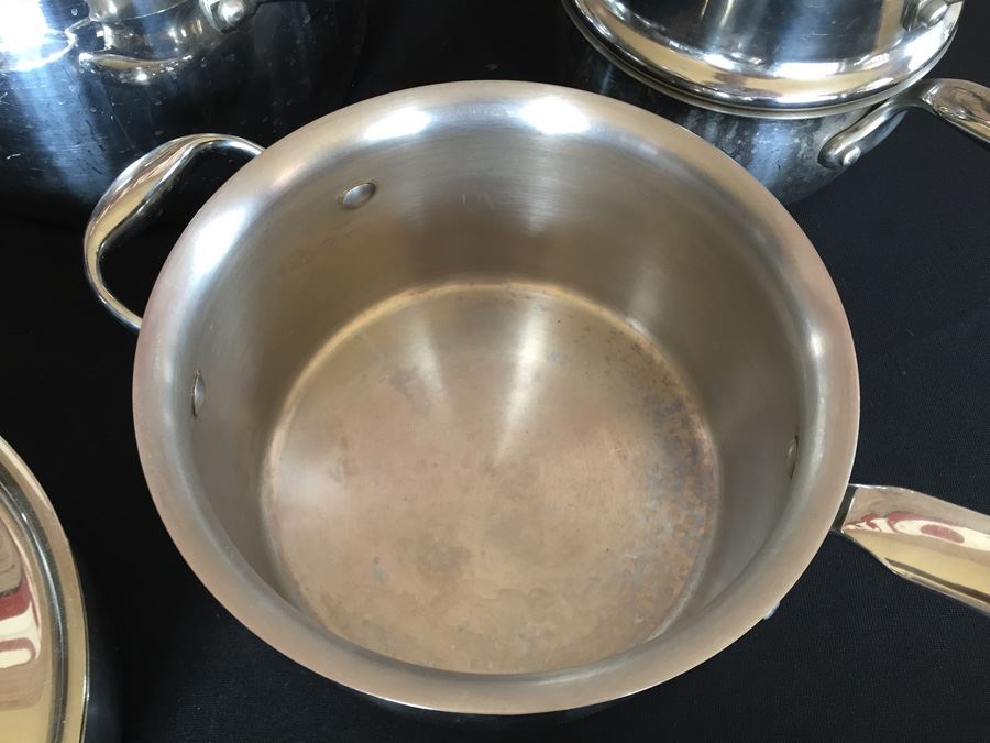Kirkland Professional Quality Stainless Steel Cookware Pots Pans Made In Italy [Photo 7]