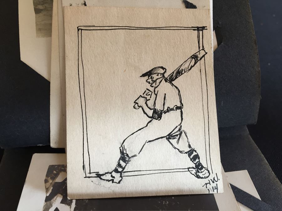 Postal Souvenirs Vintage Photo Scrapbook 1914 Old Baseball Photos And Illustration [Photo 2]