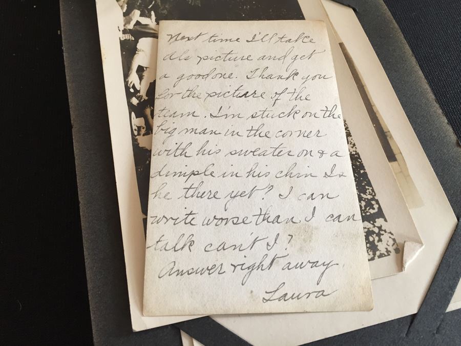 Postal Souvenirs Vintage Photo Scrapbook 1914 Old Baseball Photos And Illustration [Photo 15]