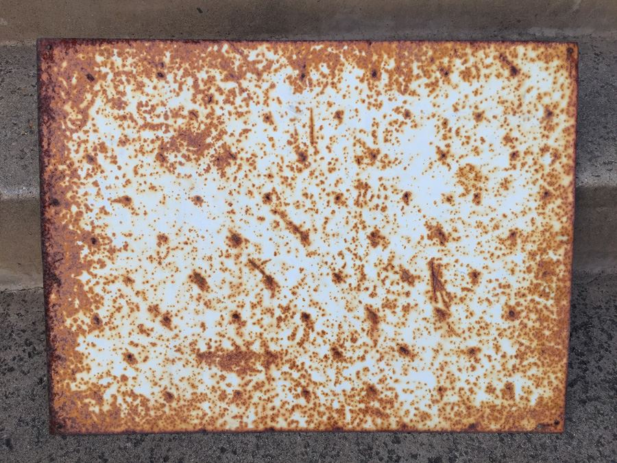 Vintage Rusty Metal No Loitering Sign [Photo 3]