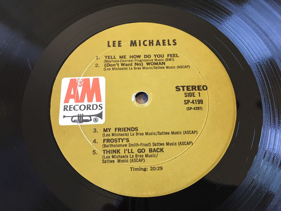 Lee Michaels ‎- Lee Michaels - A&M Records ‎- SP-4199 Vinyl Record Psychedelic Rock [Photo 4]