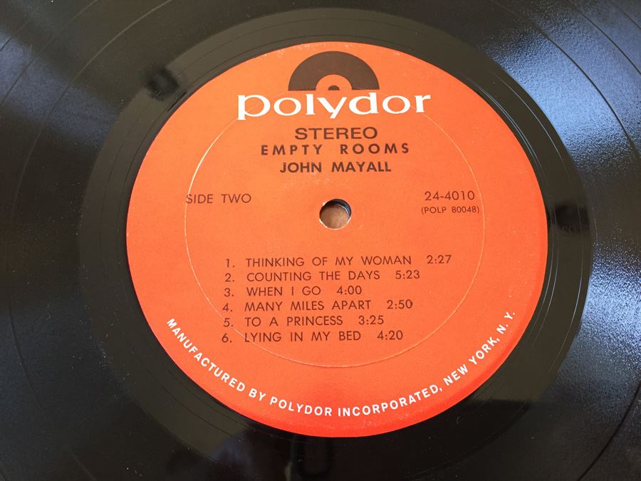 John Mayall ‎- Empty Rooms - Polydor ‎- 24-4010 Vinyl Record [Photo 8]