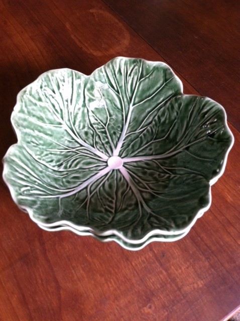 Set of Olfaire Majolica Cabbage and Bordallo Pinheiro Portugal  [Photo 6]