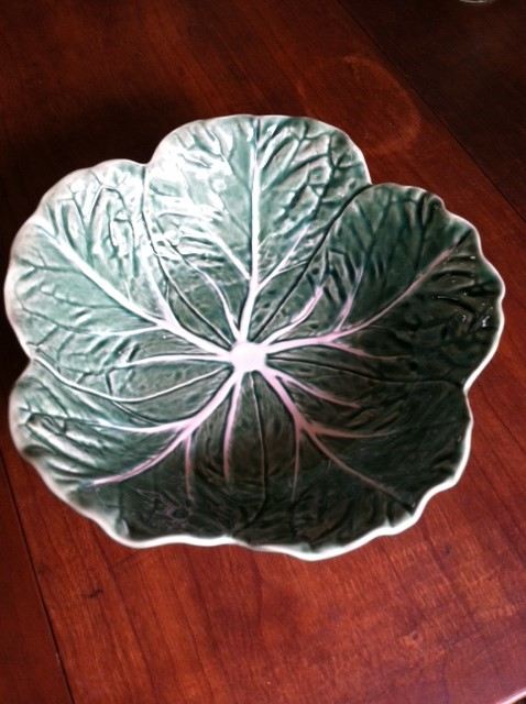 Set of Olfaire Majolica Cabbage and Bordallo Pinheiro Portugal  [Photo 7]