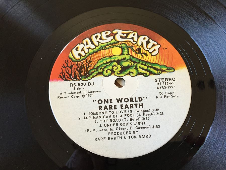 Rare Earth ‎- One World - Rare Earth ‎- RS520 Vinyl Record DJ Copy [Photo 10]