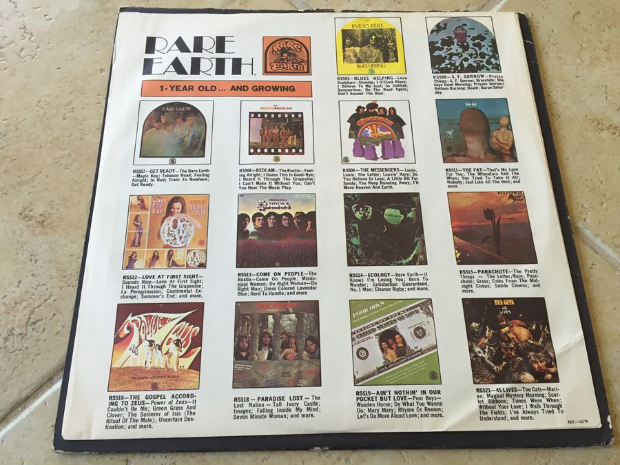 Rare Earth ‎- One World - Rare Earth ‎- RS520 Vinyl Record DJ Copy [Photo 6]