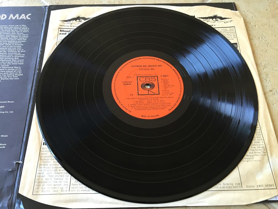 Fleetwood Mac ‎- Fleetwood Mac Greatest Hits - CBS ‎- S 69011 Vinyl Record
