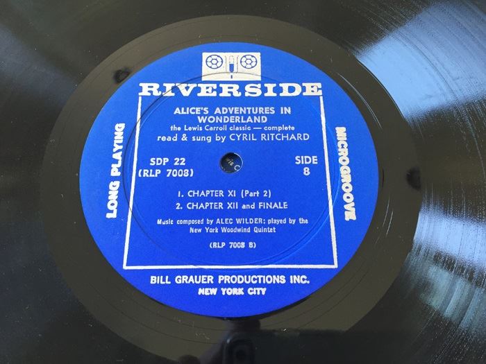Lewis Carroll ‎- Alice's Adventures In Wonderland - Riverside Records ‎- RLP 7008 4X Vinyl Record Missing Book [Photo 10]