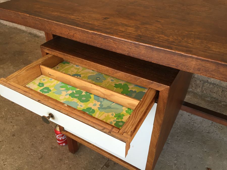 Custom Mid-Century Modern Floating Desk [Photo 10]